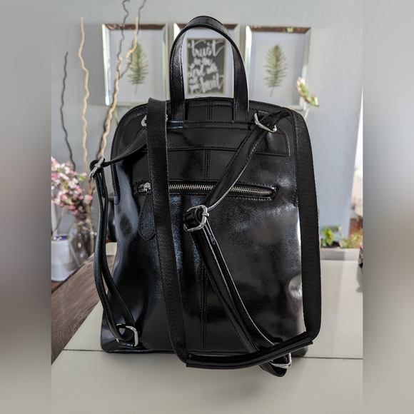 HESHE Backpack Leather Backpack Purse Convertible Designer Bag Pack For Work - Picture 4 of 7